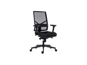 Office chair ANTARES 1750 SYN SKILL mesh backrest/ D2 black seat, plastic leg, BR16 armrests