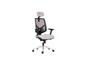 Office chair ANTARES 1750 Syn Skill mesh backrest, BN5 gray seat, lower leg, with headrest