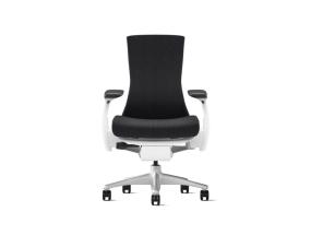 Kontoritool HERMAN MILLER Embody valge raam, must tekstiil, titaan jalus