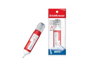 Correction pen ErichKrause® Arctic white, 12 ml (plastic box 12 pcs)