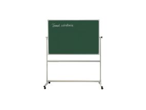 Chalkboard on wheels double-sided ceramic 1500x1200mm chalk/chalk 2x3