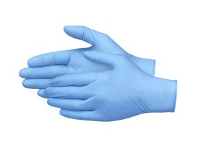 Перчатки резиновые перчатки нитриловые без пудры L синие 100 шт.
