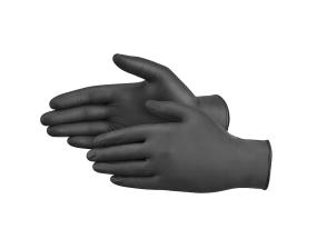 Kummikindad nitriilkindad puudrita M suurus WP mustad 100tk