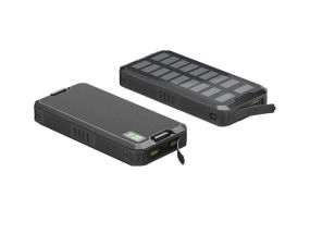 Akupank päikesepaneeliga GOOBAY 20000 mAh pritsmekindel IP44