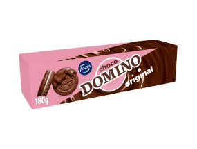 Печенье FAZER Domino, глазированное шоколадом, 180г