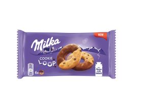Печенье MILKA Cookie Loops с шоколадной крошкой 132г