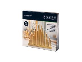 Candlestick PRIME LIGHT 33LED golden 1pc