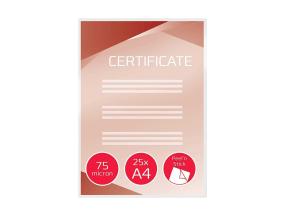 Lamineerimiskile kleebitav A4 75mic läikiv 25 lehte GBC