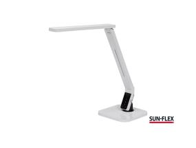 Laualamp SUN-FLEX Inlite valge 105100, integreeritud LED 9W, 1000-1100Lux, 2500-7000K, puutetundlik, USB port DS 5V