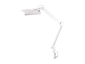Table lamp with magnifying glass LED ALCO 9223 screw-fastened white