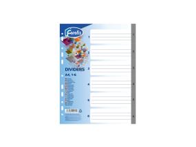 Registri vahelehed A4 1-5 hall plast