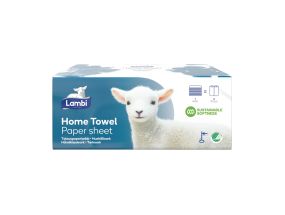 Sheet towel 3-layer LAMBI NonStop 20.3x25.5cm, 120 sheets