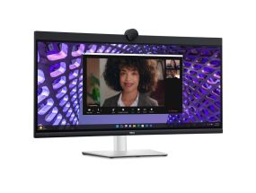 LCD Monitor DELL P3424WEB 34&quot; Curved/21 : 9 Panel IPS 3440x1440 21:9 60Hz 5 ms Speakers Camera...