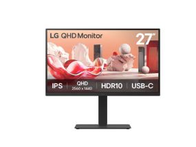 LCD Monitor LG 27BA75QB-B 27&quot; Panel IPS 2560x1440 16:9 100Hz Matte Speakers Swivel Pivot Height...