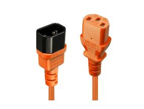 CABLE POWER IEC EXTENSION 0.5M/ORANGE 30473 LINDY