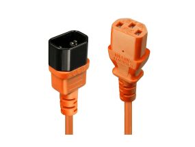 CABLE POWER IEC EXTENSION 0.5M/ORANGE 30473 LINDY