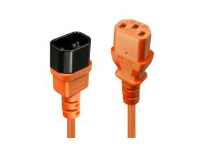 CABLE POWER IEC EXTENSION 1M/ORANGE 30474 LINDY