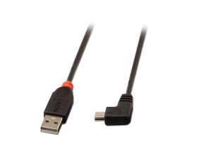 CABLE USB2 A TO MINI-B 0.5M/90 DEGREE 31970 LINDY