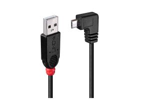 CABLE USB2 A TO MICRO-B 1M/90 DEGREE 31976 LINDY