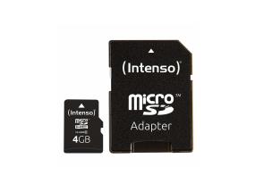 MEMORY MICRO SDHC 4GB C10/W/ADAPTER 3413450 INTENSO