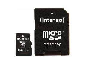 MEMORY MICRO SDXC 64GB C10/W/ADAPTER 3413490 INTENSO