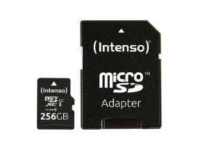 MEMORY MICRO SDXC 256GB UHS-I/W/ADAPTER 3423492 INTENSO