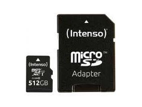 MEMORY MICRO SDXC 512GB UHS-I/W/ADAPTER 3423493 INTENSO