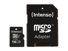 MEMORY MICRO SDHC 16GB C10/W/ADAPTER 3433470 INTENSO