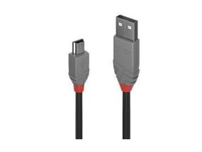 CABLE USB2 A TO MINI-B 1M/ANTHRA 36722 LINDY