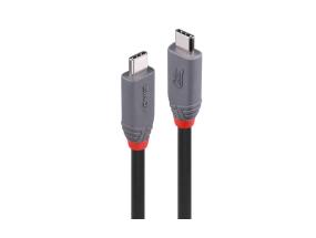 CABLE USB4 240W TYPE C 1.5M/40GBPS ANTHRA LINE 36957 LINDY