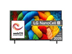 TV Set LG 43 " 4K Ultra HD 3840 x 2160 pixels Flat 16:9 LED 43NANO80A3B