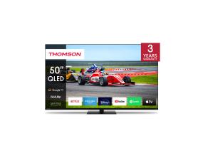 TV Set THOMSON 50" 4K/Smart QLED 3840x2160 Wireless LAN Bluetooth Google TV Black 50QG7C14
