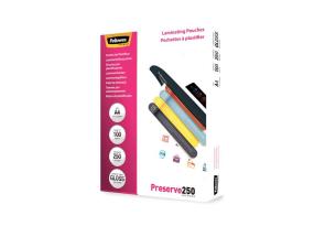 LAMINATOR POUCH GLOSSY/A4 250 100PCS 5401802 FELLOWES
