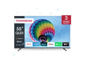 TV Set THOMSON 55&quot; 4K/Smart QLED 3840x2160 Wireless LAN Bluetooth Google TV Dark Grey 55QG4S14