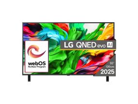 TV Set LG 55" 4K/Smart 3840x2160 Wireless LAN Bluetooth webOS 55QNED85A3C