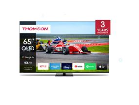 TV Set THOMSON 65" 4K/Smart QLED 3840x2160 Wireless LAN Bluetooth Google TV Black 65QG7C14