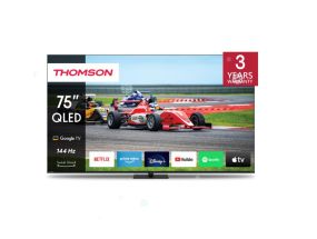 TV Set THOMSON 75&quot; 4K/Smart QLED 3840x2160 Wireless LAN Bluetooth Google TV Black 75QG7C14