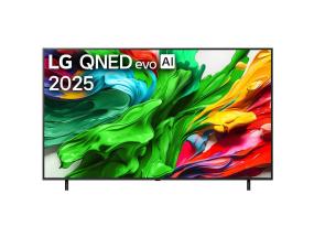 TV Set LG 75" 4K/Smart 3840x2160 Wireless LAN Bluetooth webOS Black 75QNED87A3B