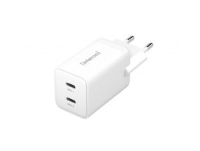 Laadija adapter, seinast 2XUSB-C GAN 7804012 INTENSO