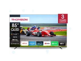 TV Set THOMSON 85&quot; 4K/Smart QLED 3840x2160 Wireless LAN Bluetooth Google TV Black 85QG7S14