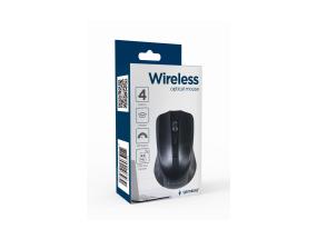 MOUSE USB OPTICAL WRL/BLACK MUSW-4B-04 GEMBIRD