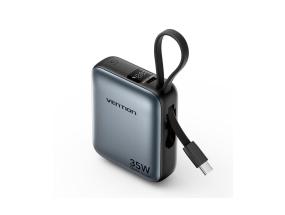 POWER BANK USB 10000MAH 35W/MINI GRAY FHEH0 VENTION