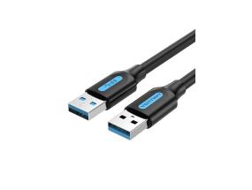 CABLE USB3.0 MALE TO MALE/3M BLACK CONBI VENTION