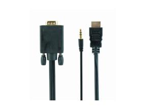 CABLE HDMI-VGA +3.5MM/1.8M A-HDMI-VGA-03-6 GEMBIRD