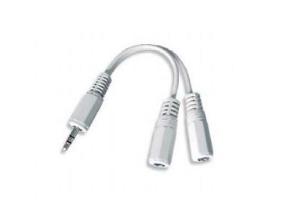 CABLE AUDIO SPLITTER 3.5MM/10CM WHITE CCA-415W GEMBIRD