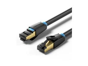 PATCH CABLE CAT.8 SFTP/1M BLACK IKABF VENTION
