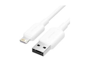 CABLE USB2.0 TO LIGHTNING/2M WHITE LAMWH VENTION