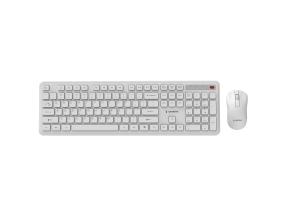 KEYBOARD +MOUSE WRL ENG/WH KBS-WPS-01-W GEMBIRD