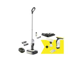 Vacuum Cleaner KARCHER FC 2-4 + WV 4-4 Set Dry&wet Electric mop Black/Silver Bagless Battery  2.2…