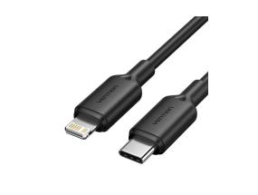 CABLE USB-C TO LIGHTNING/1M BLACK LAKBF VENTION